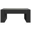 vidaXL Coffee Table with Infinity LED Black 70x53x30 cm
