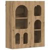 vidaXL Hanging Cabinet with Shelf ELST Artisan Oak 59 x 20 x 71.5 cm