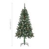 vidaXL Artificial Pre-lit Christmas Tree with Ball Set 150 cm