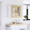 vidaXL Kitchen Wall Cabinet with Glass Door Kalmar Sonoma Oak Engineered Wood