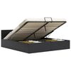 vidaXL Bed Frame without Mattress with Hydraulic Storage Black 180x200cm