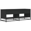 vidaXL TV Cabinet Black 120.5x40x46 cm Engineered Wood and Metal
