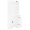 vidaXL Highboard White 69.5x34x180 cm Engineered Wood