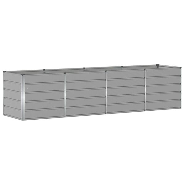 vidaXL Planter Light Grey 320 x 80 x 75 cm Steel