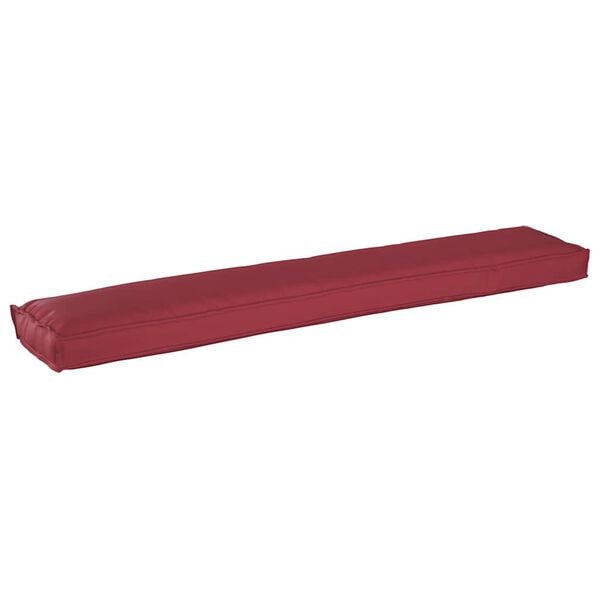 vidaXL Pallet Cushion Wine Red 200 x 40 x 8 cm Oxford Fbric