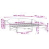 vidaXL Daybed with Trundle without Mattress White 90x190 cm Single Solid Wood