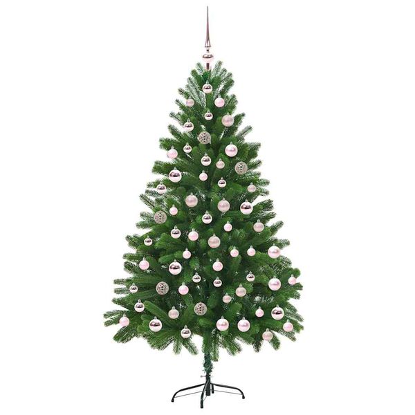 vidaXL Christmas Tree with 300 LEDs with Stand Green 180 cm PE