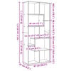 vidaXL Room Divider Bookcase White 67x25x161.5 cm Engineered Wood