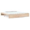 vidaXL Bed Frame without Mattress Solid Wood 200x200 cm