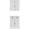 vidaXL Bathroom Furniture Set VIGO 2 pcs White and Antique White