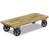 vidaXL Coffee Table Mango Wood 120x60x30 cm