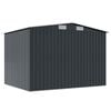 vidaXL Garden Storage Shed Anthracite Steel 257x205x178 cm