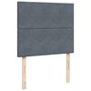 vidaXL Box Spring Bed with Mattress Dark Grey 120x200 cm Velvet