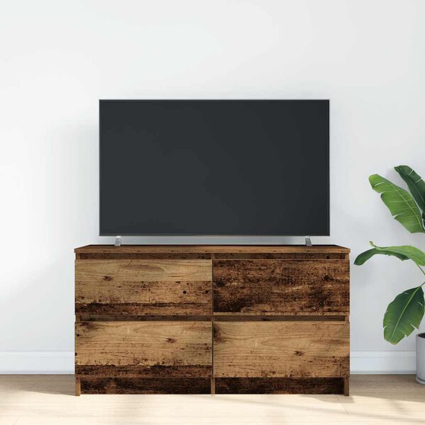 vidaXL TV Cabinet Old Wood 100x35x54 cm Engineered Wood