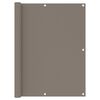 vidaXL Balcony Screen Taupe 120x600 cm Oxford Fabric