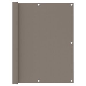 vidaXL Balcony Screen Taupe 120x600 cm Oxford Fabric