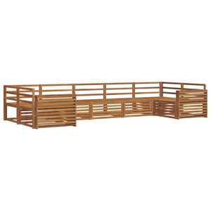 vidaXL Outdoor Sofa Set 7 pcs Natural Solid Acacia Wood