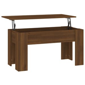 vidaXL Coffee Table | Brown Oak | Engineered Wood | 101 x 49 x 52 cm