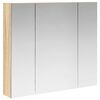 vidaXL Bathroom Mirror Cabinet Sonoma Oak 80 x 14.5 x 70 cm