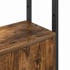 vidaXL Book Cabinet Smoked Oak 40 x 24 x 161 cm Engineered Wood