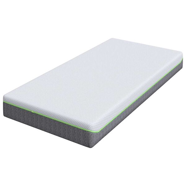 vidaXL Mattress White and Grey 100 x 200 cm Pocket Spring