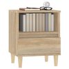 vidaXL Bedside Cabinets 2 pcs Sonoma Oak 40x35x50 cm