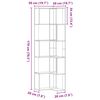 vidaXL Corner Bookcase 5-Tier Concrete Grey 50x50x179 cm Engineered Wood