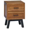 vidaXL Bedside Table Natural 40 x 35 x 55 cm Solid Teak Wood
