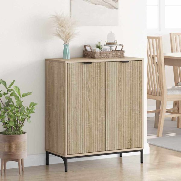 vidaXL Sideboard Sonoma Oak 69.5 x 33 x 82 cm Engineered Wood
