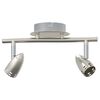 vidaXL Ceiling Spotlight Matt nickel 27 x 14 x 12 cm Steel
