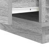 vidaXL Bedside Cabinet 2 pcs Grey 39 x 34.5 x 50 cm Engineered wood