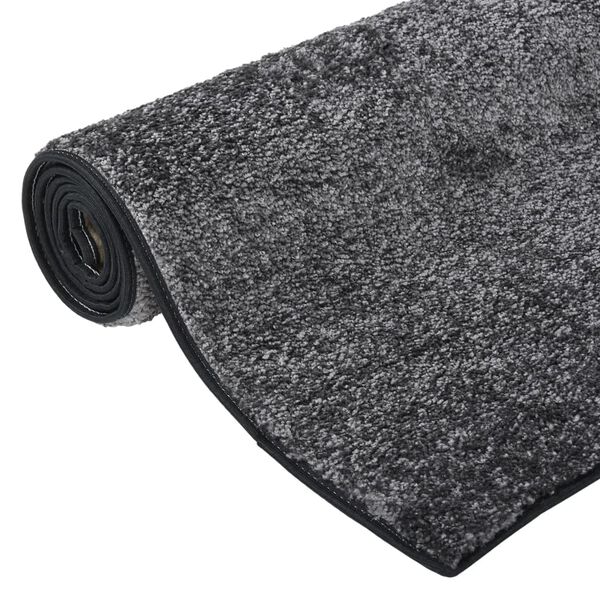 vidaXL Soft Pile Rug Anti-slip 57x150 cm Grey