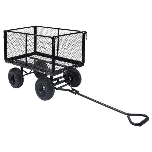 vidaXL Garden Hand Trolley Black 350 kg