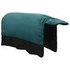 vidaXL Horse Blanket Dark Green and Black 115 cm Polyester