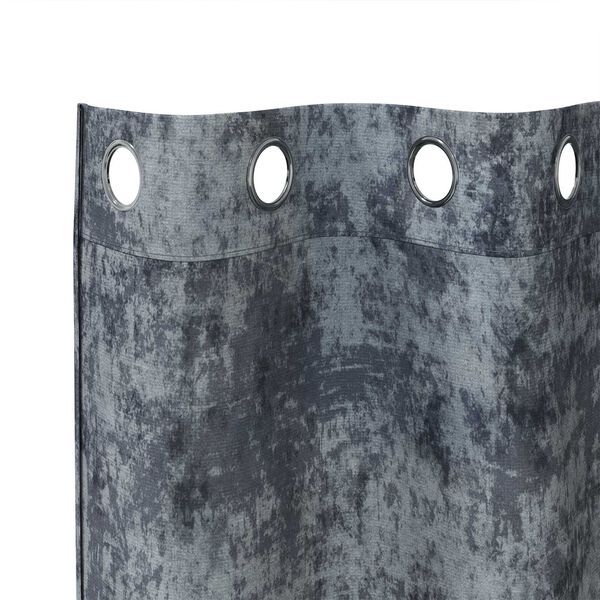 vidaXL Velvet Curtains 2 pcs Silver Grey 225 x 140 cm Velvet