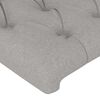 vidaXL Headboards 2 pcs Light Grey 72x7x78/88 cm Fabric
