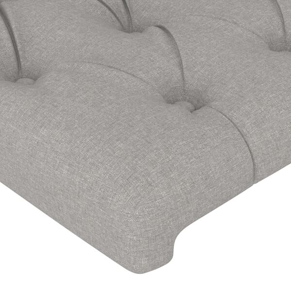 vidaXL Headboards 2 pcs Light Grey 72x7x78/88 cm Fabric