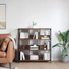 vidaXL Bookshelf Smoked Oak 102 x 32 x 104.5 cm Engineered Wood
