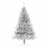 vidaXL Artificial Pre-lit Christmas Tree Silver 150 cm PET