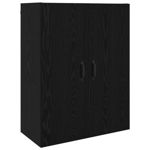 vidaXL Wall Cabinet Black Oak 69.5 x 34 x 90 cm Engineered Wood