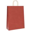 vidaXL Paper Bags 50 pcs with Handles Red 32x12x42 cm