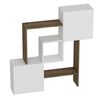 Homemania Bookcase Lorenz 118.2x24x121.8 cm White and Walnut