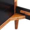 vidaXL Bed Frame with Bedside Cabinets Solid Acacia Wood