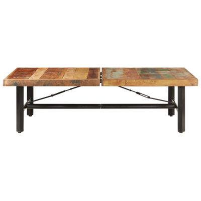 vidaXL Coffee Table 142x90x42 cm Solid Reclaimed Wood