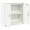 vidaXL Storage Cabinet White 90 x 40 x 90 cm Steel