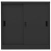 vidaXL Sliding Door Cabinet with Planter Box Anthracite Steel