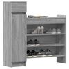 vidaXL Shoe Cabinet Grey Sonoma 100.5x28x100 cm Engineered Wood