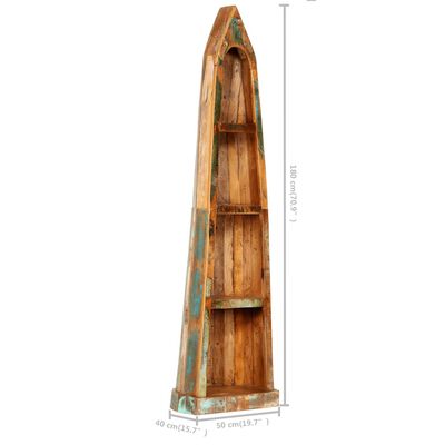 vidaXL Bookshelf 50x40x180 cm Solid Reclaimed Wood