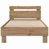vidaXL Bed Frame Artisan oak 90 x 200 cm Engineered wood