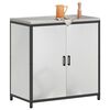 vidaXL Kitchen Storage with Shelf Silver 90 x 50 x 92 cm Steel